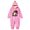Pink#9527, variant on BOOMNY Halloween Unisex Men Womens Flannel Onesie Pajamas Hallowmas Pumpkin Face Graphic Long Sleeve Hooded Pjs Jumpsuit Cozy Warm Loungewear Homewear