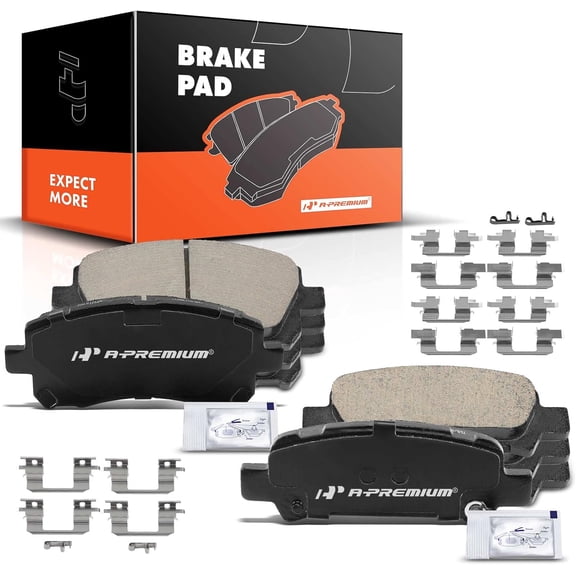 A-Premium Front and Rear Ceramic Brake Pads Set Compatible with Subaru Outback 2000-2002, Forester 1998-2002, Impreza 1999-2003, Legacy 2000-2002 8-Pack