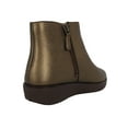 thumbnail image 3 of Fitflop Womens Ziggy Zip Sheer Metallic Leather Boots, Bronze, US 5, 3 of 3