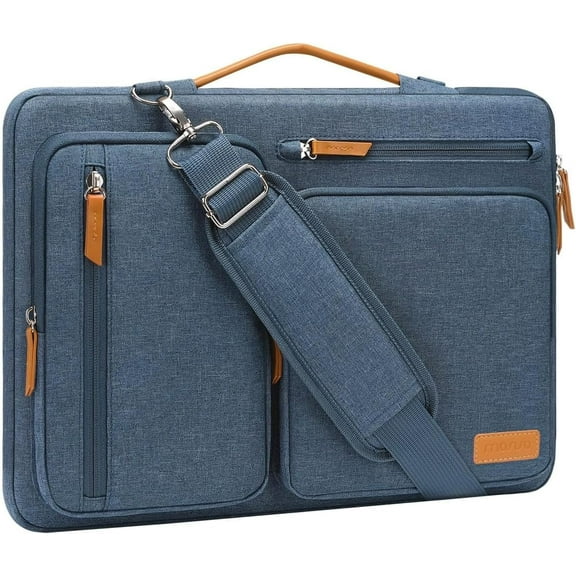MOSISO 17-17.3"Laptop Shoulder Bag Adjustable Strap 360 Protective Soft Tablet Sleeve Computer Bag
