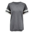 thumbnail image 2 of Mode Femmes Loisirs Solide Manches Courtes Décontracté en Vrac Tops, 2 of 4