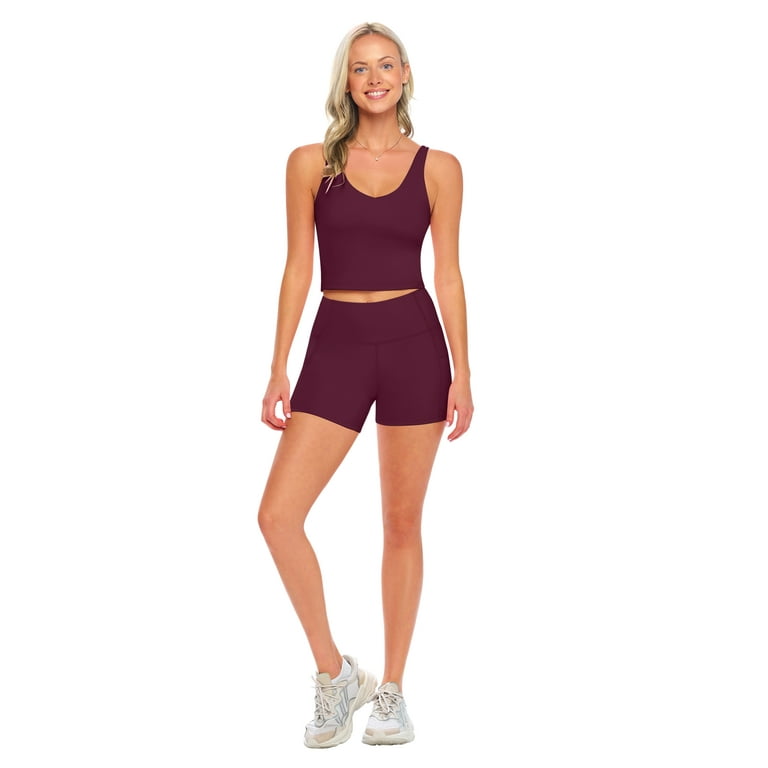 Maroon store workout top