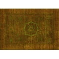 thumbnail image 1 of Ahgly Company Machine Washable Indoor Rectangle Abstract Yellow Modern Area Rugs, 8' x 10', 1 of 4