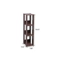thumbnail image 5 of IRIS USA Rack 3-Shelf Open Wood Shelving Unit, Slim, Brown, 5 of 5