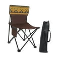 thumbnail image 4 of Silla de camping plegable con bolsa de transporte y almacenamiento, compacta, antideslizante, portátil, para parques, barbacoas, senderismo y césped. Marrón, 4 of 8