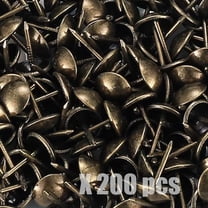 200pcs Metal Decorative Tacks Round Head Nails for Furniture Projects
