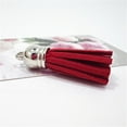 thumbnail image 2 of 28 Pieces Keychain Charms Creative Delicate Keyring Pendant Tassels Simple Handbag Decor Tassel Craft Decoration DIY Accessory Dark red, 2 of 8