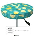 thumbnail image 2 of Goofa Lemon Blue Printed Stool Covers Round, Waterproof Round Bar Stool Covers Anti-Slip Round Bar Stool Seat Cover with Elastic Bands Durable -12 inch, 2 of 7