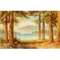 thumbnail image 2 of Palmer, Sutton 14x10 Black Ornate Wood Framed with Double Matting Museum Art Print Titled - Lake Tahoe-California 1914, 2 of 4