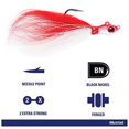 thumbnail image 2 of Mustad Big Eye Bucktail Lure (Red/White) - 2oz, 2 of 4