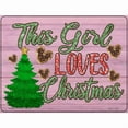 thumbnail image 2 of This Girl Loves Christmas Novelty Metal Parking Sign 12" x 18" Sign (LGP), 2 of 2