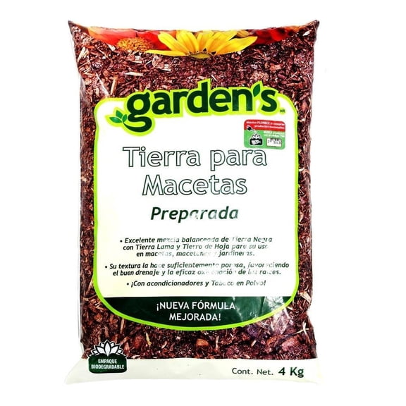 Tierra Preparada Garden's para Macetas 4 Kg