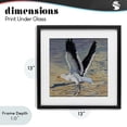 thumbnail image 4 of Stupell Industries Coastal Seagull Taking Flight Black Framed Print Under Glass, 13 x 13, by Violeta Vollmer, 4 of 8