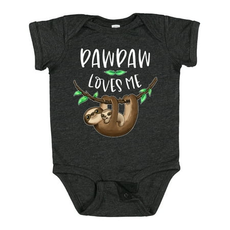 

Inktastic Pawpaw Loves Me Cute Sloth and Baby Gift Baby Boy or Baby Girl Bodysuit