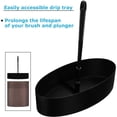 thumbnail image 3 of Toilet Brush and Plunger Set with Holder, Modern Oil Rubbed Bronze Bathroom Accessories Toilet Plunger and Toilet Bowl Brush Combo, 3 of 5