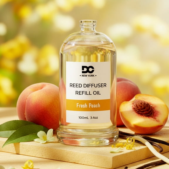 Daniella's Candles Fresh Peach Reed Diffuser Refill Oil 3.4oz/100mL