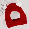 thumbnail image 3 of Spencer Ears for Dogs, Dog Ear Muffs Noise Protection Knitted Dog Hats Pet Ears Warm Dog Ear Cover Winter Hat for Medium Large Dogs, Red, 3 of 11