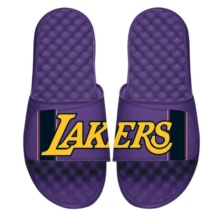 

Men s ISlide Purple Los Angeles Lakers Statement Slide Sandals