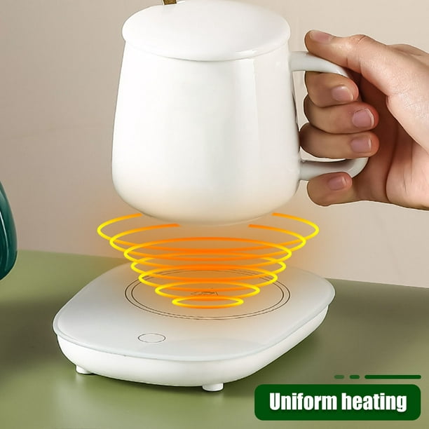 Chauffe-tasse électrique avec 3 réglages de température, chauffe-tasse,  plaque chauffante thermostatique, coussin chauffant pour