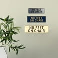 thumbnail image 5 of Signs ByLITA Standard No Feet On Chair Sign (Brushed Silver) - Large, 5 of 6