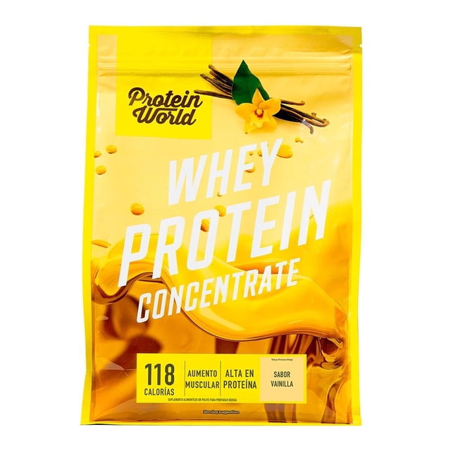Suplemento Protein World Whey Concentrate Vainilla 900 g