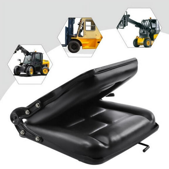Universal Tractor Seat Adjustable Backrest & Slide Track Mower Forklift Seating