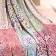thumbnail image 3 of Pioneer Flower Floral Print Pattern Blanket,Comfortable Soft Lamb Wool Throw Blanket,All Season,Warm Lightweight Blankets for Sofa Bed Couch Living Room Chair,60"x80", 3 of 4