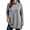 #Gray 1, variant on Vynhevius Women Plus Size Tunic Top Solid Turtleneck Long Sleeve Side Slit Casual Loose Blouse
