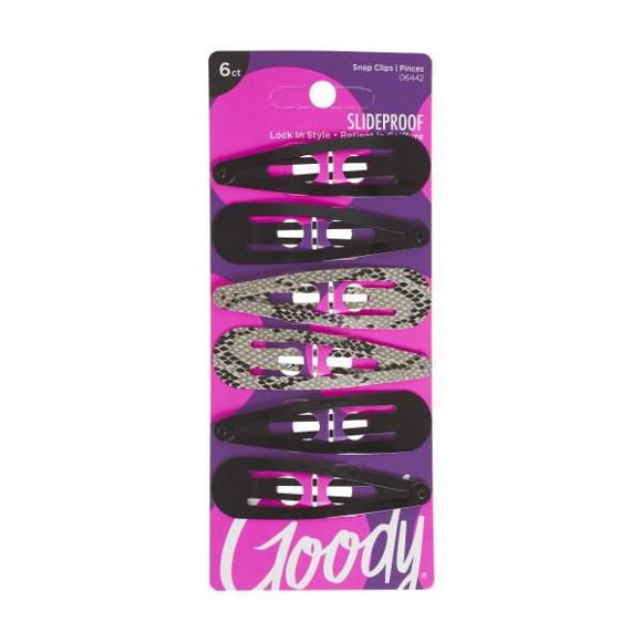 Goody Classics Medium Cheetah Contour Clip - 6Ct.