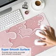 thumbnail image 4 of Pink White Cloud Camouflage&nbsp;desk Mouse Padwaterproof,rubber+multispandexwashable the Camouflage SeriesmousepadsDesk Pad for Office Home Game 31.5x15.7inches, 4 of 7