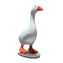 kowaku Goose Duck Key Holder Goose Statue Animal Sculpture Cute Resin Gifts Decorative Ornament Figurines for Desk Housewarming Room