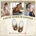 thumbnail image 7 of Fotbe Hiking Duck Pattern Women's Fuzzy Curly Fur Memory Foam Loafer Slippers Indoor Outdoor Slippers Winter Home Shoes-44/45, 7 of 7