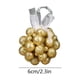 thumbnail image 3 of pstuiky Decoración navideña tridimensional de espuma espolvoreada con polvo dorado para escaparates navideños centros comerciales accesorios para colgar en el árbol de Navidad., 3 of 6