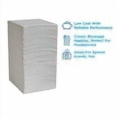 Marathon Embossed 1-Ply White Beverage Napkins, 6 Packs, 3000 Count