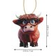 thumbnail image 2 of 2Pcs Highland Cow Ornament Highland Cows Shape Decoration Highland Cow Decor Acrylic Crafts, 2 of 3