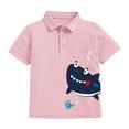thumbnail image 4 of Otqutp Kids Beach Clothing Sets Boy's Cute Cartoon Short Sleeve Shorts Casual Summer For Children To Lapel Boys Set Home And Outdoor Activities, 4 of 5