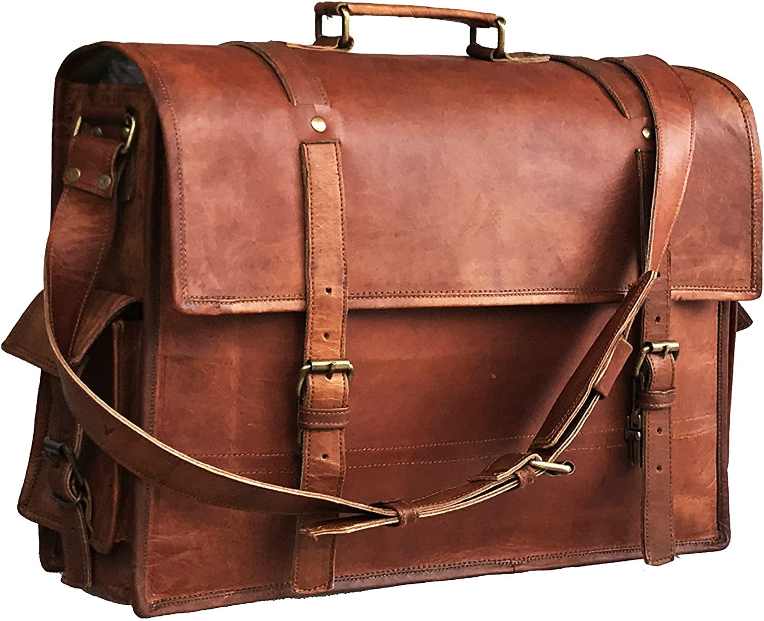 leather crossbody laptop bag
