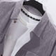thumbnail image 4 of pstuiky camisetas para hombre, Estilo Hombre Color Sólido Casual Ventilado Botones Sueltos Solapa Bolsillos Manga Corta ropa de hombre xxl, 4 of 5