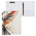 thumbnail image 3 of Bird Wings 3 Ring Binders 1.5 inch Hardcover File Folders with Interior Pockets A4 Size Organizer for School Office Hospital Set of 2, 3 of 8