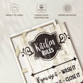 thumbnail image 6 of Elephant Stock Kitchen Rules Typography Wall Art - Vertical Canvas Wall Art - Dining Room Wall Decor - Inspirational And Typography Canvas - Brown And White Decor - 26" x 39", 6 of 8