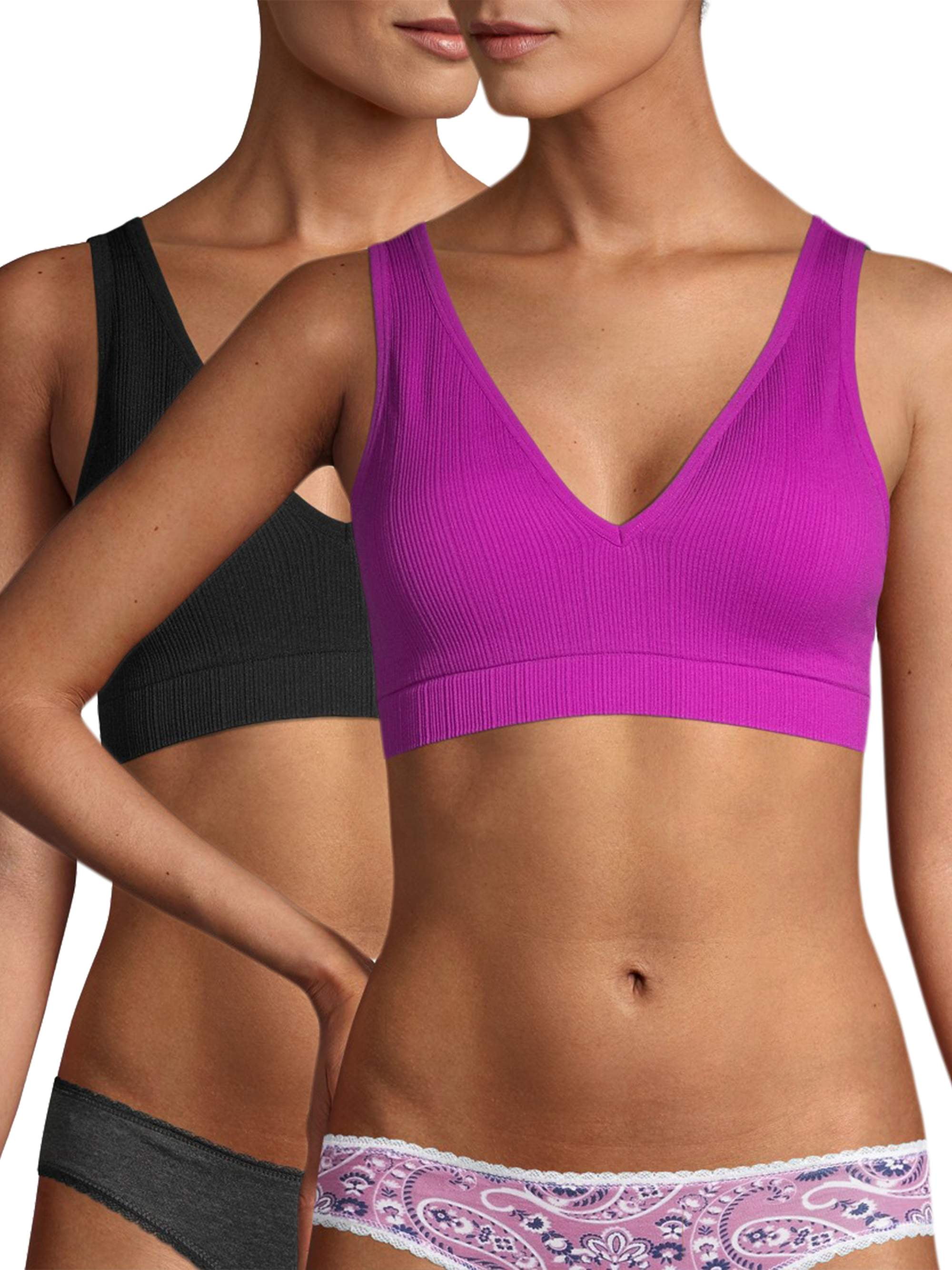 seamless v neck bralette