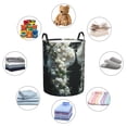 thumbnail image 4 of Goofa Floral Angelic White Wings Printed Circular Hamper,Laundry Basket with Handles,Storage Baskets Foldable,Large Capacity Laundry Hamper-Small, 4 of 6