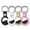 Black + White + Gold + Pink, variant on 4 Pack PU Leather AirTag Holder Keychain, Compatible with Apple AirTag, Scratch Resistant Anti-Lost Tracker Cover with Metal Key Ring for Keys, Luggage, Backpack & Pet Collars
