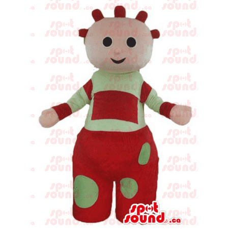 Tombliboos in red and green dress cartoon character SPOTSOUND Mascot ...