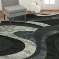 thumbnail image 2 of Home Dynamix Catalina Huron Contemporary Abstract Swirl Area Rug, Grey/Ivory, 3'3"x5'2", 2 of 6
