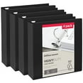 thumbnail image 2 of Office Depot® Heavy-Duty View 3-Ring Binder, 2" D-Rings, Black, 49% Recycled, Pack Of 4, 2 of 2