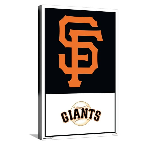MLB San Francisco Giants - Logo 22 Canvas Wall Poster, 14.725" x 22.375"