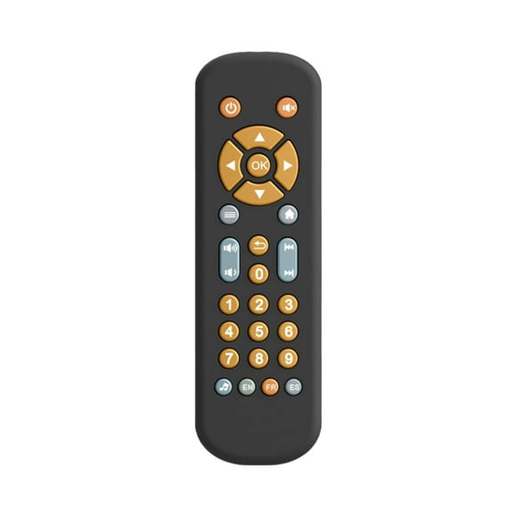 BotaniNest Baby TV Remote Control Toy With Light And Sound Realistic Controller For Young Children With 3 Languages Early Education Learning Music Toy Preschool Baby Boys And Girls