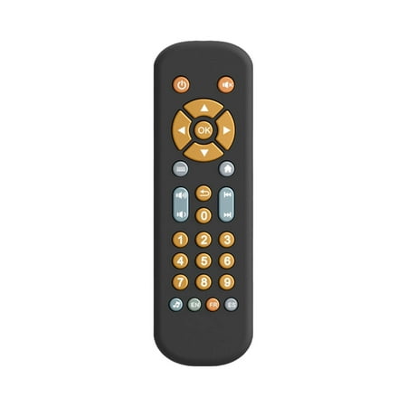 Novelty TV Toy for Kids Educational Play with Light Sound Realistic Controller Preschool Learning Music Toy for Boys and Girls 3 Languages