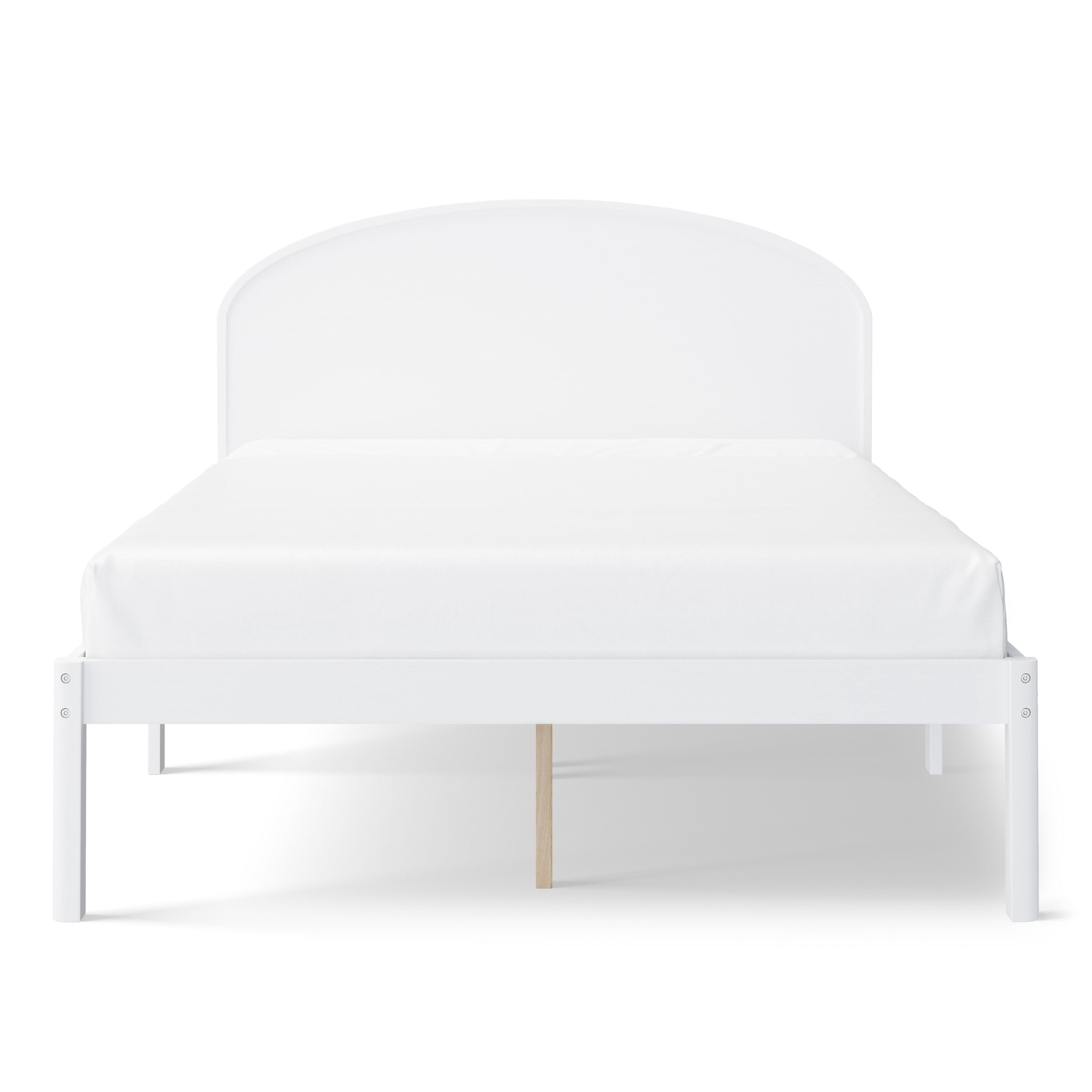Mainstays Kids Full Size Wood Platform Bed Frame, White
